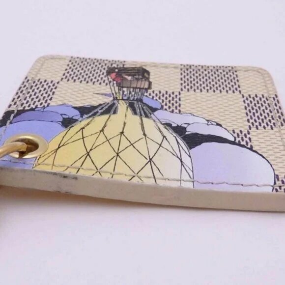 Auth Louis Vuitton Damier Azur Illustre Keyring - Picture 14 of 16